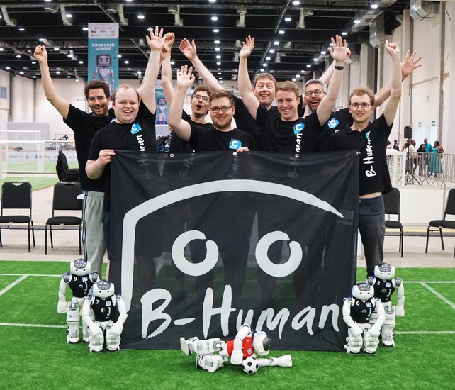 RoboCup Winners - Cheering!